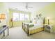 Charming bedroom with light walls and a metal bed frame at 1311 S Jenkins Lagoon Dr, Seabrook Island, SC 29455