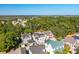 Aerial view of a charming neighborhood with waterfront access and lush green spaces at 738 Hibbens Grant Blvd, Mount Pleasant, SC 29464