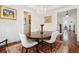 Formal dining room with hardwood floors and a round table at 738 Hibbens Grant Blvd, Mount Pleasant, SC 29464