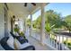 Spacious front porch with comfortable seating and lovely view at 738 Hibbens Grant Blvd, Mount Pleasant, SC 29464
