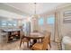 Casual dining area adjacent to kitchen with a round table and four chairs at 176 Garden Gate Way, Summerville, SC 29486