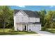 Two-story farmhouse style home with gray roof and white siding at 1866 Nola Run, Summerville, SC 29485