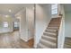 Elegant staircase leading to the upper level of the home at 1866 Nola Run, Summerville, SC 29485