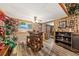 Charming dining area with rustic table and bench seating at 115 Galloway Ct, Moncks Corner, SC 29461