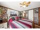 Charming bedroom with brick accent wall and cozy bedding at 115 Galloway Ct, Moncks Corner, SC 29461