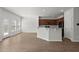 Kitchen with granite countertops and dark brown cabinets at 213 Lazy River Ln, Moncks Corner, SC 29461