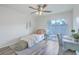 Bedroom with twin bed, desk, and patio access at 202 Greenmeadow Dr, Goose Creek, SC 29445