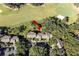 Property location shown in aerial view near golf course at 121 High Hammock Villas # 121, Seabrook Island, SC 29455