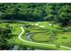 Aerial view of golf course with winding waterways at 121 High Hammock Villas # 121, Seabrook Island, SC 29455