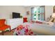 Bedroom with twin beds, white dresser, and window with curtains at 1615 Chatelain Way, Mount Pleasant, SC 29464