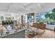 Bright living room features hardwood floors, stylish seating, and large windows with water views at 1913 Mooring Line Way, Mount Pleasant, SC 29466