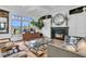 Spacious living room boasts hardwood floors, a fireplace, and abundant natural light at 1913 Mooring Line Way, Mount Pleasant, SC 29466