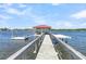Wooden dock with gazebo overlooking calm water at 1913 Mooring Line Way, Mount Pleasant, SC 29466