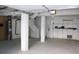 Unfinished basement area with open space and staircase at 32 41St Ave, Isle of Palms, SC 29451