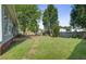 Spacious backyard with stone patio and lush landscaping at 1206 Creek Stone Way, Hanahan, SC 29410