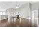 Spacious living room with hardwood floors and fireplace at 1206 Creek Stone Way, Hanahan, SC 29410