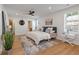 Main bedroom with hardwood floors and en-suite bathroom at 7 Tynte St, Charleston, SC 29407