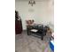 Dining area with black table and bench seating at 2150 Spoleto Ln # B-6, North Charleston, SC 29406