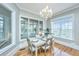 Charming dining room with hardwood floors and built-in window seat at 4233 Haulover Dr, Johns Island, SC 29455