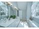 Double vanity bathroom with window and decorative elements at 4233 Haulover Dr, Johns Island, SC 29455