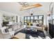 Bright and airy great room with fireplace and water views at 4285 Clover Hill Rd, Green Pond, SC 29446