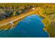 Aerial view of a pond, gazebo, and surrounding property at 4285 Clover Hill Rd, Green Pond, SC 29446