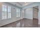 Light-filled entryway with hardwood floors and staircase at 2600 Josiah St, Charleston, SC 29492
