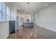Open dining area with hardwood floors and a chandelier at 2600 Josiah St, Charleston, SC 29492