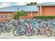 Community bike rack with numerous bicycles parked at 2600 Josiah St, Charleston, SC 29492