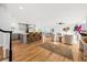 Open concept living area with kitchen island and seating at 1894 Capri Dr, Charleston, SC 29407