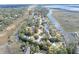 Wide shot of waterfront community with many homes and canals at 1894 Capri Dr, Charleston, SC 29407