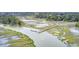 Aerial view of community boardwalk and dock at 104 Summers Creek Ct, Mount Pleasant, SC 29464