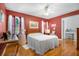Primary bedroom with wood floors and en-suite bathroom at 125 Bramwell Dr, Summerville, SC 29485