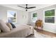 Bright bedroom with a comfortable bed, and plenty of natural light at 3 Penn Ave, Charleston, SC 29407
