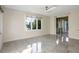 Bright bonus room with tile floors and sliding glass door to deck at 3635 Pompano Ct, Seabrook Island, SC 29455