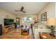 Living room featuring hardwood floors, a sofa, and large window at 1065 N Shem Dr, Mount Pleasant, SC 29464