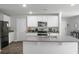 Modern kitchen with stainless steel appliances and island at 370 Spruce Ivy St, Moncks Corner, SC 29461