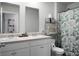 Bathroom with double sinks and shower at 370 Spruce Ivy St, Moncks Corner, SC 29461