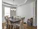 Dining room with hardwood floors and a chandelier at 243 Donatella Dr, Goose Creek, SC 29445