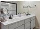 Double vanity bathroom with updated fixtures and a walk-in shower at 100 Dacs Ln, Summerville, SC 29483