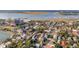 Aerial view of a picturesque neighborhood near the water, featuring lush landscaping at 175 Wentworth St # A, Charleston, SC 29401