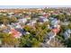 Aerial view showcasing a dense collection of charming historic homes at 175 Wentworth St # A, Charleston, SC 29401