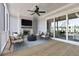 Relaxing screened porch with fireplace and seating area at 3904 Delinger Dr, Mount Pleasant, SC 29466
