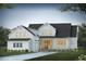 Two-story farmhouse with white siding, dark roof, and a welcoming front porch at 3904 Delinger Dr, Mount Pleasant, SC 29466