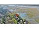 Aerial view showcasing home's waterfront location at 169 Marsh Island Dr, Kiawah Island, SC 29455