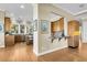 Kitchen with granite countertops and wood cabinets at 169 Marsh Island Dr, Kiawah Island, SC 29455