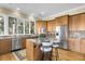 Island kitchen with stainless steel appliances at 169 Marsh Island Dr, Kiawah Island, SC 29455