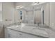 Double vanity bathroom with granite countertop and a large mirror at 164 Aleene Drive Dr, Summerville, SC 29485