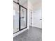 Clean bathroom with a large walk-in shower and gray hexagon tile floor at 218 Symphony Ave, Summerville, SC 29486