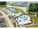 Community pool, tennis courts, and clubhouse at 218 Symphony Ave, Summerville, SC 29486